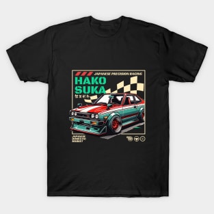 Retro JDM Hakosuka Japanese Racing Flag T-Shirt